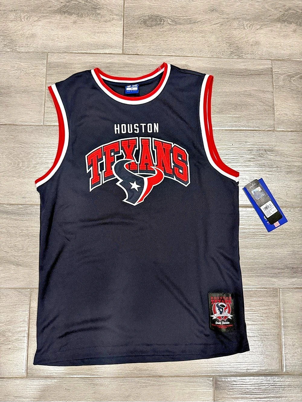 NFL Houston Texans NFL jersey Men's Black & Red Jersey Size Medium NWT